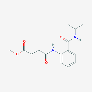 Methyl 4-oxo-4-{[2-(propan-2-ylcarbamoyl)phenyl]amino}butanoate