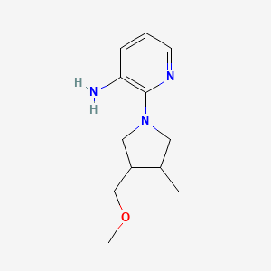 molecular formula C12H19N3O B1479996 2-(3-(Methoxymethyl)-4-methylpyrrolidin-1-yl)pyridin-3-amine CAS No. 2098124-55-9