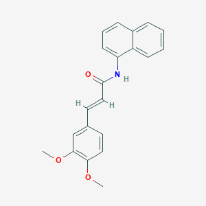 (2E)-3-(3,4-dimethoxyphenyl)-N-(naphthalen-1-yl)prop-2-enamide