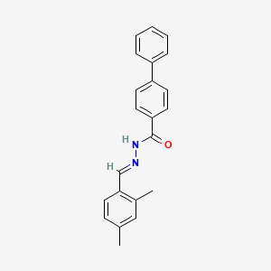 N'-[(E)-(2,4-dimethylphenyl)methylidene]biphenyl-4-carbohydrazide