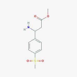 Methyl 3-amino-3-(4-methylsulfonylphenyl)propanoate