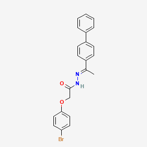 N'-[(1E)-1-(biphenyl-4-yl)ethylidene]-2-(4-bromophenoxy)acetohydrazide