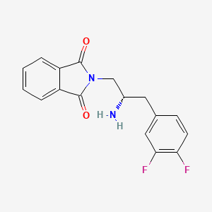 2-[(2S)-2-amino-3-(3,4-difluorophenyl)propyl]-1H-isoindole-1,3(2H)-dione