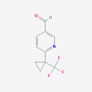 6-(1-(Trifluoromethyl)cyclopropyl)nicotinaldehyde