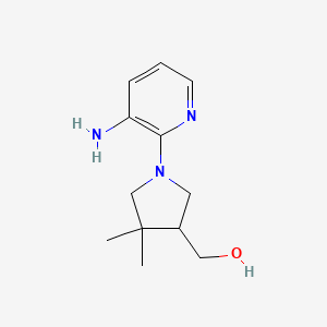 molecular formula C12H19N3O B1480019 (1-(3-Aminopyridin-2-yl)-4,4-dimethylpyrrolidin-3-yl)methanol CAS No. 2091616-84-9