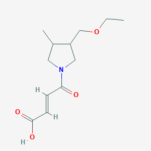 (E)-4-(3-(ethoxymethyl)-4-methylpyrrolidin-1-yl)-4-oxobut-2-enoic acid