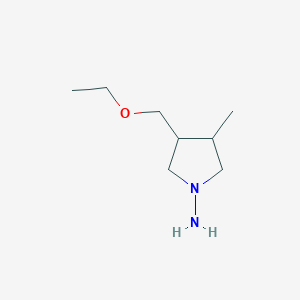 molecular formula C8H18N2O B1480034 3-(Ethoxymethyl)-4-methylpyrrolidin-1-amine CAS No. 2097999-75-0