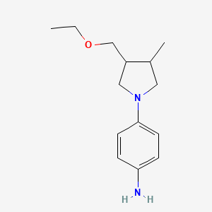 4-(3-(Ethoxymethyl)-4-methylpyrrolidin-1-yl)aniline