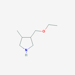 molecular formula C8H17NO B1480037 3-(Ethoxymethyl)-4-methylpyrrolidine CAS No. 2091004-04-3