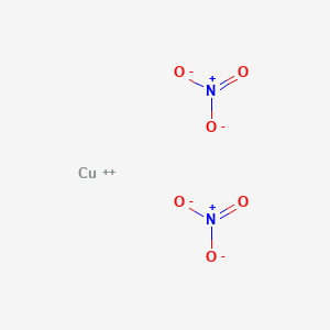 molecular formula Cu(NO3)2<br>CuN2O6 B148004 Cupric nitrate CAS No. 3251-23-8