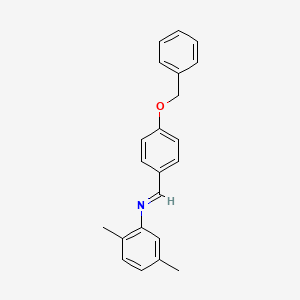 N-{(E)-[4-(benzyloxy)phenyl]methylidene}-2,5-dimethylaniline