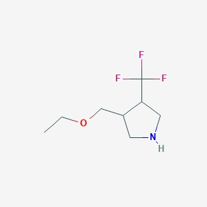 3-(Ethoxymethyl)-4-(trifluoromethyl)pyrrolidine