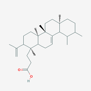 3-[(1S,4aR,4bS,6aR)-1,4a,4b,6a,9,10-hexamethyl-2-prop-1-en-2-yl-2,3,4,5,6,7,8,9,10,10a,12,12a-dodecahydrochrysen-1-yl]propanoic acid