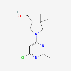 (1-(6-Chloro-2-methylpyrimidin-4-yl)-4,4-dimethylpyrrolidin-3-yl)methanol