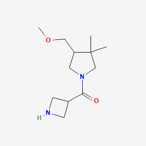 molecular formula C12H22N2O2 B1480048 Azetidin-3-yl(4-(methoxymethyl)-3,3-dimethylpyrrolidin-1-yl)methanone CAS No. 2091198-23-9