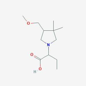 2-(4-(Methoxymethyl)-3,3-dimethylpyrrolidin-1-yl)butanoic acid