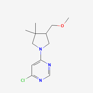 4-Chloro-6-(4-(methoxymethyl)-3,3-dimethylpyrrolidin-1-yl)pyrimidine