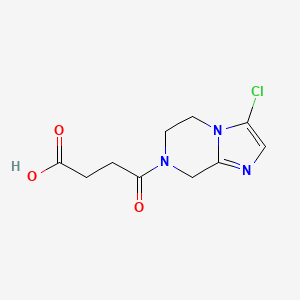 4-(3-chloro-5,6-dihydroimidazo[1,2-a]pyrazin-7(8H)-yl)-4-oxobutanoic acid