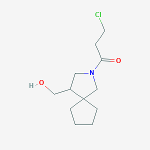 3-Chloro-1-(4-(hydroxymethyl)-2-azaspiro[4.4]nonan-2-yl)propan-1-one