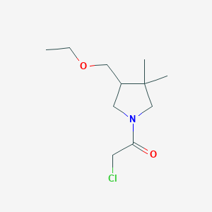 2-Chloro-1-(4-(ethoxymethyl)-3,3-dimethylpyrrolidin-1-yl)ethan-1-one