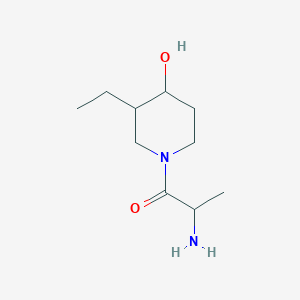 molecular formula C10H20N2O2 B1480062 2-Amino-1-(3-ethyl-4-hydroxypiperidin-1-yl)propan-1-one CAS No. 2097945-27-0