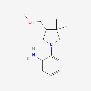 2-(4-(Methoxymethyl)-3,3-dimethylpyrrolidin-1-yl)aniline