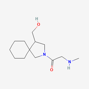 molecular formula C13H24N2O2 B1480070 1-(4-(Hydroxymethyl)-2-azaspiro[4.5]decan-2-yl)-2-(methylamino)ethan-1-one CAS No. 2098038-35-6