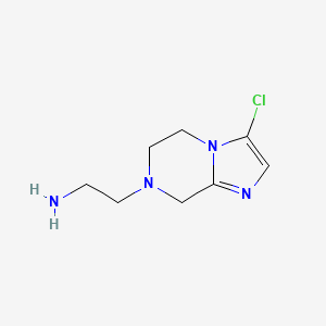 2-(3-chloro-5,6-dihydroimidazo[1,2-a]pyrazin-7(8H)-yl)ethan-1-amine