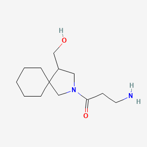 molecular formula C13H24N2O2 B1480072 3-氨基-1-(4-(羟甲基)-2-氮杂螺[4.5]癸-2-基)丙-1-酮 CAS No. 2098038-38-9
