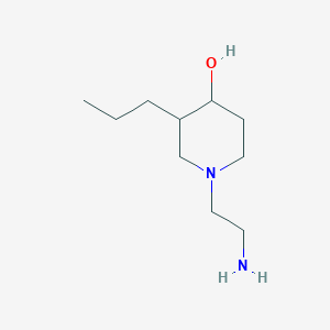 molecular formula C10H22N2O B1480073 1-(2-Aminoethyl)-3-propylpiperidin-4-ol CAS No. 2097995-33-8