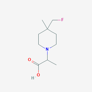 2-(4-(Fluoromethyl)-4-methylpiperidin-1-yl)propanoic acid