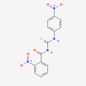 2-nitro-N-[(4-nitrophenyl)carbamothioyl]benzamide