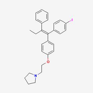 Pyrrolidine, 1-[2-[4-[(1E)-1-(4-iodophenyl)-2-phenyl-1-buten-1-yl]phenoxy]ethyl]-