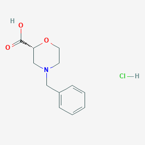 (2R)-4-Benzylmorpholine-2-carboxylic acid hydrochloride