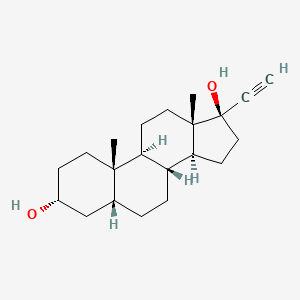 (3R,5R,8R,9S,10S,13S,14S,17R)-17-ethynyl-10,13-dimethyl-1,2,3,4,5,6,7,8,9,11,12,14,15,16-tetradecahydrocyclopenta[a]phenanthrene-3,17-diol