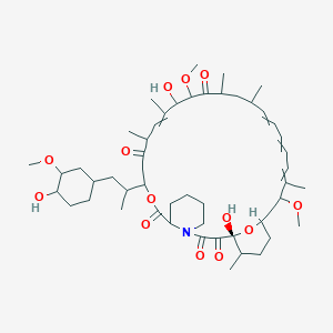 (1R)-1,18-dihydroxy-12-[1-(4-hydroxy-3-methoxycyclohexyl)propan-2-yl]-19,30-dimethoxy-15,17,21,23,29,35-hexamethyl-11,36-dioxa-4-azatricyclo[30.3.1.04,9]hexatriaconta-16,24,26,28-tetraene-2,3,10,14,20-pentone