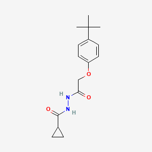 molecular formula C16H22N2O3 B14800820 N'-[2-(4-tert-butylphenoxy)acetyl]cyclopropanecarbohydrazide 