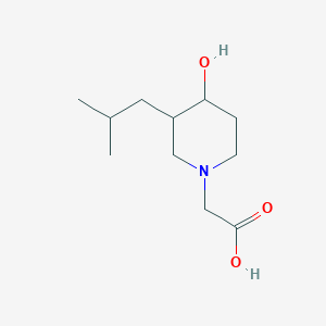 2-(4-Hydroxy-3-isobutylpiperidin-1-yl)acetic acid