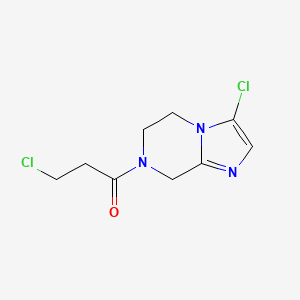 3-chloro-1-(3-chloro-5,6-dihydroimidazo[1,2-a]pyrazin-7(8H)-yl)propan-1-one