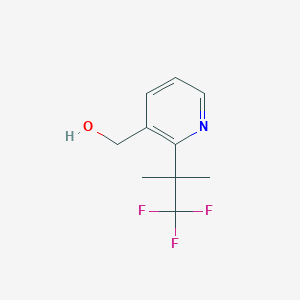 molecular formula C10H12F3NO B14800871 (2-(1,1,1-Trifluoro-2-methylpropan-2-yl)pyridin-3-yl)methanol 