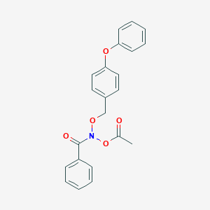 B148009 N-(Acetyloxy)-N-((4-phenoxyphenyl)methoxy)benzamide CAS No. 139259-92-0