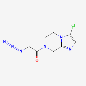molecular formula C8H9ClN6O B1480090 2-azido-1-(3-chloro-5,6-dihydroimidazo[1,2-a]pyrazin-7(8H)-yl)ethan-1-one CAS No. 2097997-88-9
