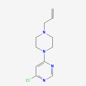 molecular formula C11H15ClN4 B1480094 4-(4-烯丙基哌嗪-1-基)-6-氯嘧啶 CAS No. 2092530-68-0