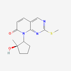 8-[(2R)-2-hydroxy-2-methylcyclopentyl]-2-methylsulfanylpyrido[2,3-d]pyrimidin-7-one