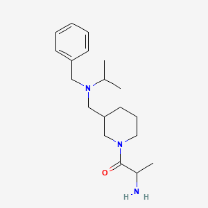 molecular formula C19H31N3O B14800951 2-Amino-1-[3-[[benzyl(propan-2-yl)amino]methyl]piperidin-1-yl]propan-1-one 