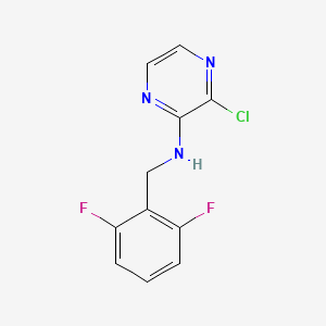 molecular formula C11H8ClF2N3 B1480097 3-chloro-N-(2,6-difluorobenzyl)pyrazin-2-amine CAS No. 2098111-44-3