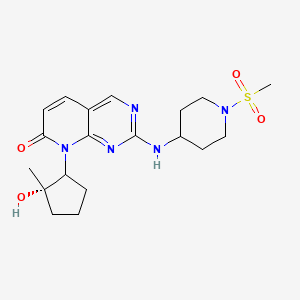 8-[(2S)-2-hydroxy-2-methylcyclopentyl]-2-[(1-methylsulfonylpiperidin-4-yl)amino]pyrido[2,3-d]pyrimidin-7-one