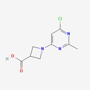 1-(6-Chloro-2-methylpyrimidin-4-yl)azetidine-3-carboxylic acid
