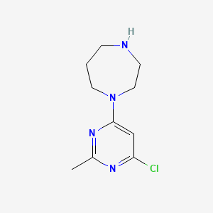 molecular formula C10H15ClN4 B1480099 1-(6-Chloro-2-methylpyrimidin-4-yl)-1,4-diazepane CAS No. 2090988-30-8