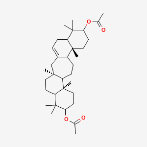 [(3S,11R,16R)-19-acetyloxy-3,7,7,11,16,20,20-heptamethyl-8-pentacyclo[13.8.0.03,12.06,11.016,21]tricos-1(23)-enyl] acetate